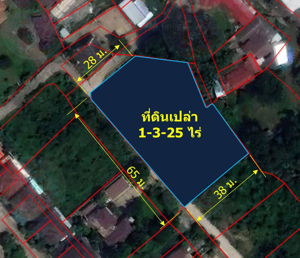 ขายที่ดิน - ขายที่ดินเปล่า 1-3-25 ไร่ (ต.แม่เหียะ อ.เมืองเชียงใหม่)