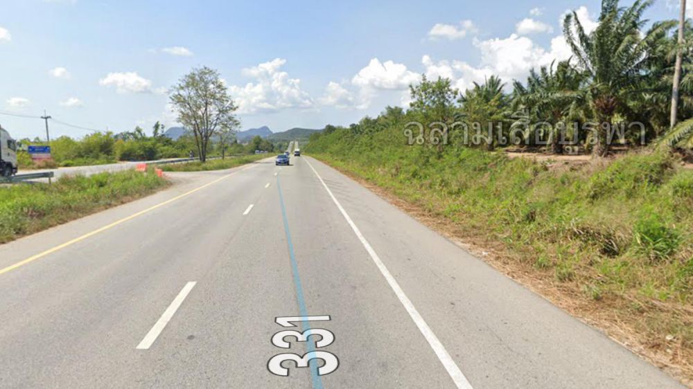 ขายที่ดิน - ขายที่ดินติดถนนหมายเลข 331 ฝั่งขาออก หน้ากว้าง 395 เมตร เป็นที่เนินสวย มองเห็นวิวเขา ต.ห้วยใหญ่ อ.บางละมุง จ.ชลบุรี 262-3-59 ไร่