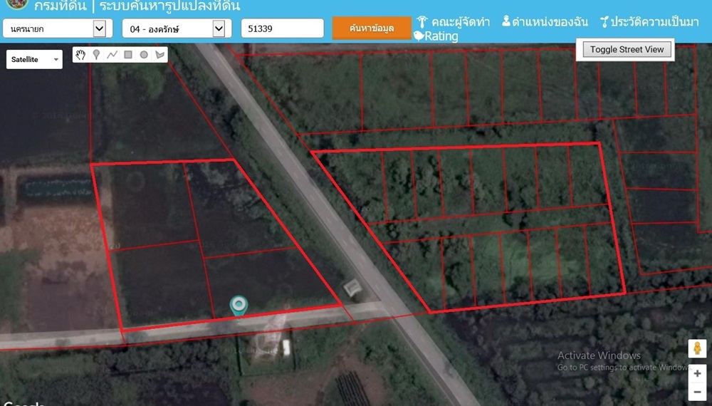 ให้เช่าที่ดิน - ให้เช่าที่ติดถนนใหญ่ โพธิ์แทน นครนายก มี 2 แปลงๆละ 4 ไร่