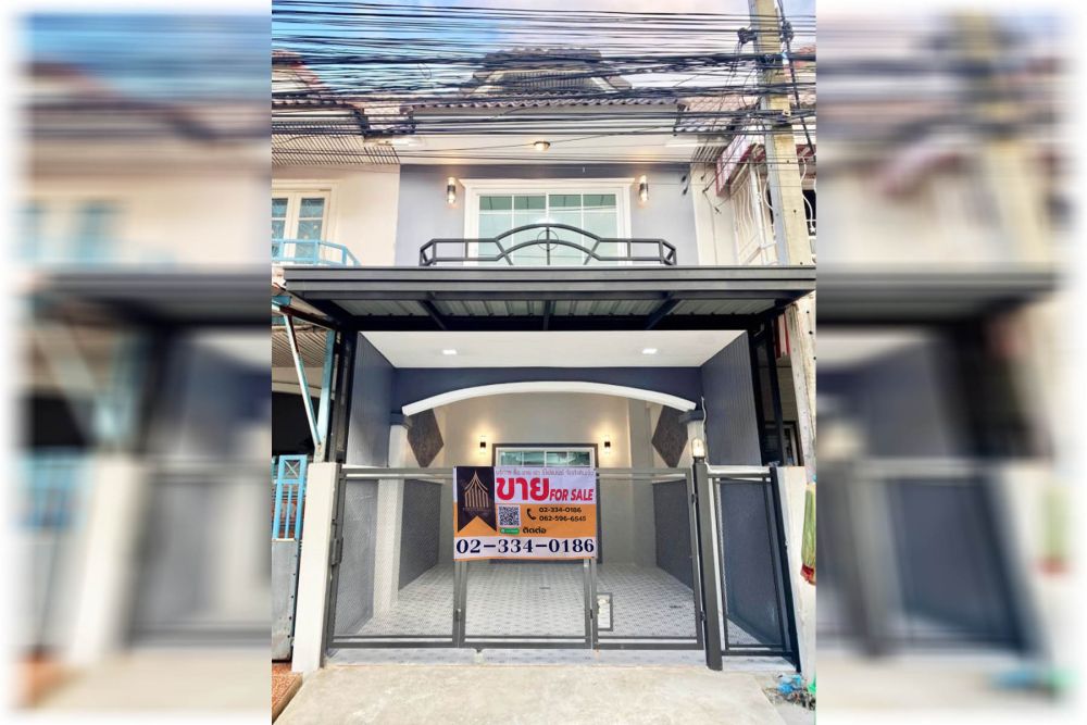 ขายทาวน์เฮาส์ - ทาวน์เฮ้าส์ มนวดีพาร์ค วัดลาดปลาดุก บางบัวทอง พร้อมอยู่