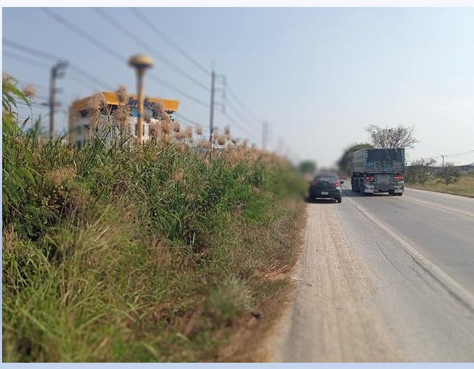 ขายที่ดิน - ขายที่ดิน 5 ไร่กว่า ติดถนนบางบัวทอง–สุพรรณบุรี (340) น้ำไม่ท่วม ใกล้ตลาดลาดบัวหลวงและถนน 346