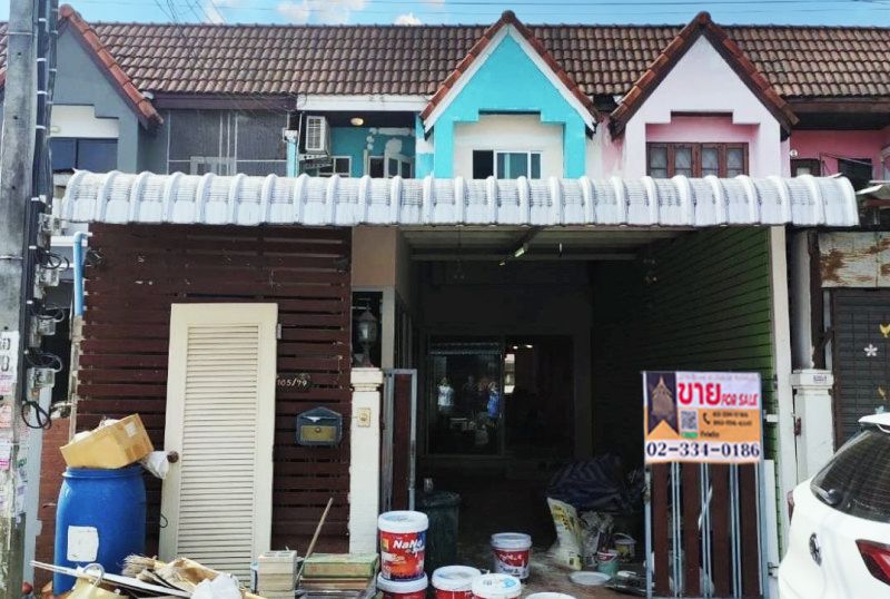 ขายทาวน์เฮาส์ - ทาวน์เฮ้าส์ บัวทอง 2 ตกแต่งใหม่ บางใหญ่ นนทบุรี ใกล้สถานีรถไฟฟ้าสายสีม่วง