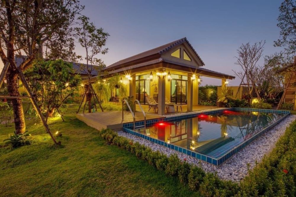 ขายบ้าน - ขายบ้านสวย บรรยากาศดี ติดน้ำ ร่มรื่น อ.สารภี เชียงใหม่