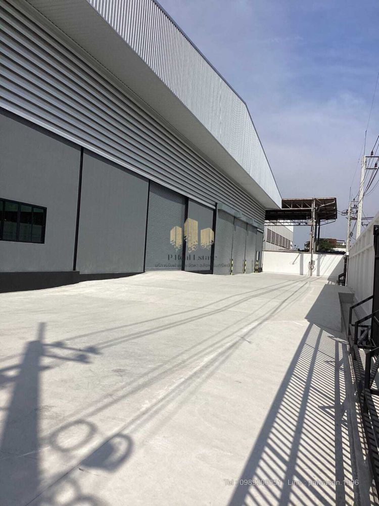 ให้เช่าโรงงาน / โกดัง - ให้เช่าโกดัง/ออฟฟิศ ใกล้คลองสี่วา ต.นาดี อ.เมือง จ.สมุทรสาคร พื้นที่ 1,339 ตร.ม.