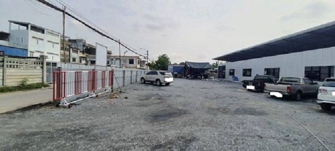 ขายที่ดิน - ขาย ที่ดินเปล่า ซอย ด่านสำโรง58 ขนาด 412 ตรว ไม่รวม โกดัง สิ่งปลูกสร้าง ตอนนี้เช่าตั้งโกดังอยู่