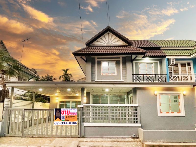 ขายทาวน์เฮาส์ - บ้านแฝด พฤกษา 14 A บางคูรัด บางบัวทอง นนทบุรี ตกแต่งใหม่