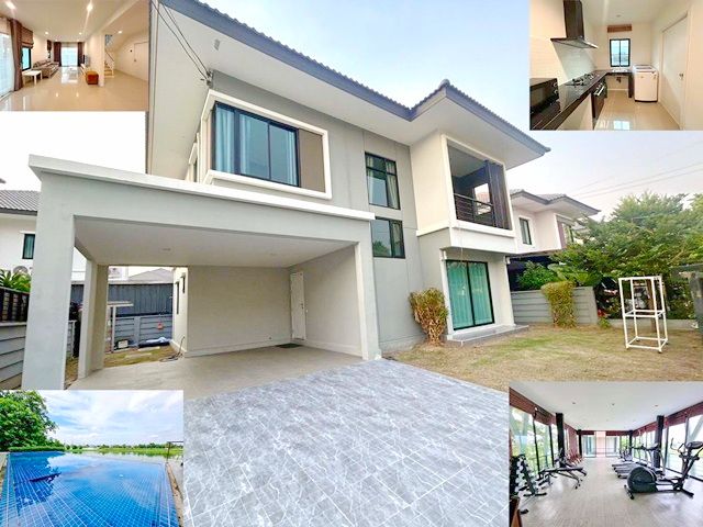 ขายบ้าน - ดอนเมือง-รังสิต ให้เช่า ขายด่วนสนามกอล์ฟเมืองเอก SRT บ้านเดี่ยว 2 ชั้น 3นอน 3น้ำ พร้อมเฟอร์นิเจอร์ 220 ตรม 60 ตรว. ม.รังสิต