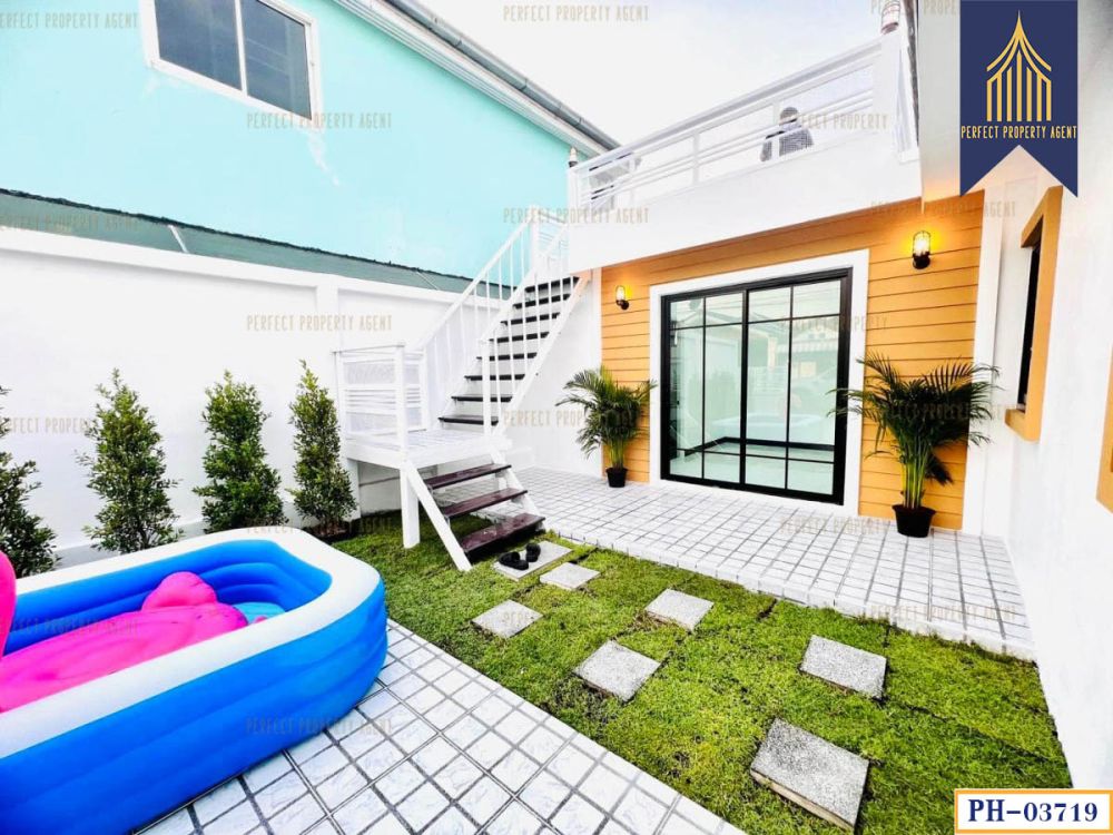 ขายบ้าน - บ้านเดี่ยว บ้านอาสาเฮ้าส์ 5 ซอยกันตนา บางใหญ่ สไตล์พูลวิลล่า