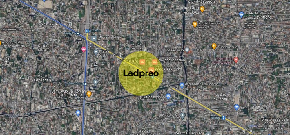 ขายที่ดิน - ขายบ้านพร้อมที่ดิน ในซอยลาดพร้าว ใกล้รถไฟฟ้าสายสีเหลืองสถานีภาวนา !