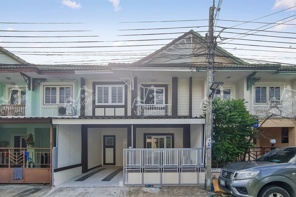 ขายทาวน์เฮาส์ - ทาวน์เฮ้าส์ 2 ชั้น บ้านพฤกษา 10 ไทรน้อย ปรับปรุงใหม่ ต่อเติมครบ พร้อมเข้าอยู่