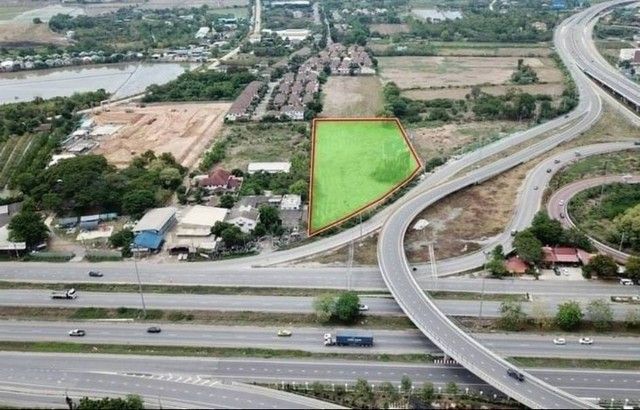 ขายที่ดิน - ขาย ที่ดิน 7 ไร่ ริมถนน สาย345 ใกล้ทางลงถนนราชพฤกษ์ อยู่ติดกันกับร้านหัตถศิลป์ ต.คลองข่อย อ.ปากเกร็ด จ.นนทบุรี