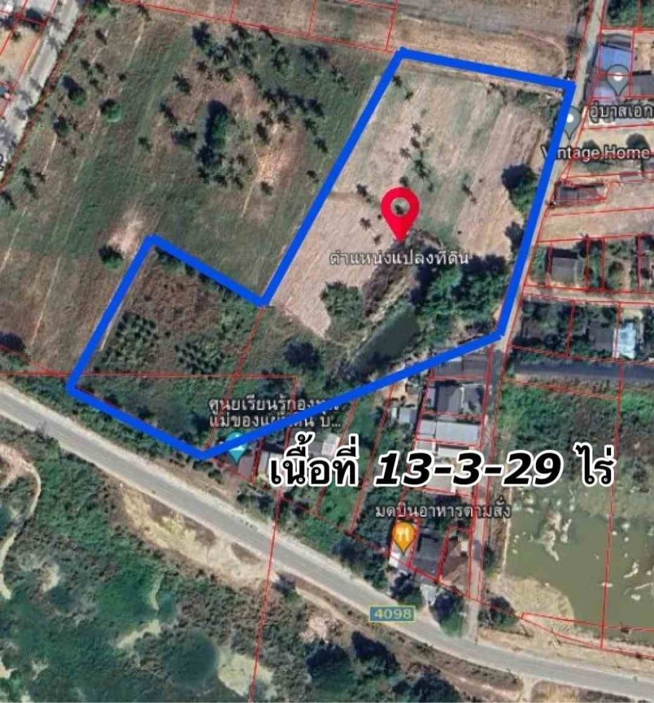 ขายที่ดิน - ขายที่ดิน 13 ไร่ 3 งาน 29 ตารางวา ที่สวย ทำเลดี ชลบุรี