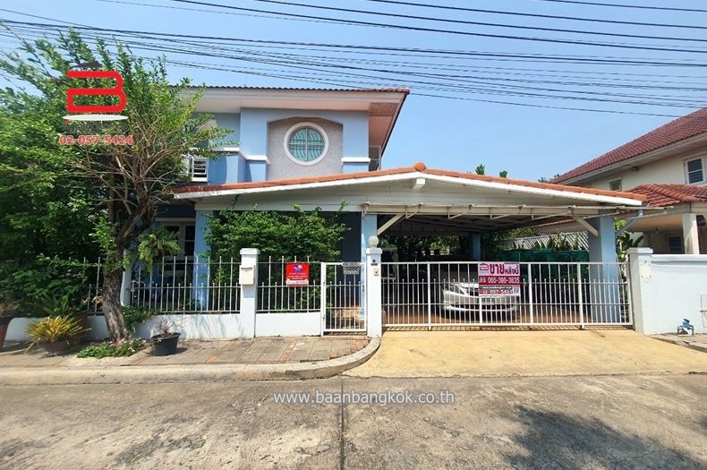 ขายบ้าน - บ้านเดี่ยว หมู่บ้าน ชวนชื่น ปิ่นเกล้า เนื้อที่ 57.6 ตรว. ถนนสวนผัก อ.บางกรวย จ.นนทบุรี