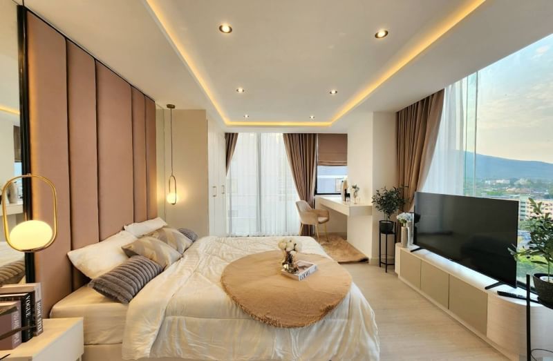 ขายคอนโด - ขายคอนโดเชียงใหม่ JC Hill Place เจ็ดยอด ขนาด 30.55 ตร.ม. วิวดอยแบบพาโนราม่า ราคา 1.79 ลบ.