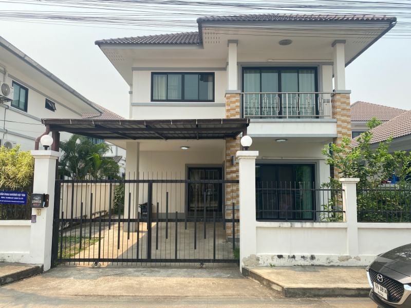 ขายบ้าน - ขายบ้านสารภี ในโครงการ ใจแก้วเอราวัณ เนื้อที่ 50 ตร.ว. (3นอน 4น้ำ) ราคา 3.69ล.