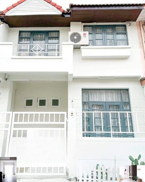 ให้เช่าทาวน์เฮาส์ - เฟอร์พร้อมอยู่ 22ตรว.ย่านสายไหม ปล่อยเช่าทาวน์โฮม 2 ชั้น ตลาดเคหะออเงิน สไตล์มินิมอล 125ตรม. หากินง่าย 3นอน 2น้ำ 2จอดรถ 1แอร์ BTS คูคต