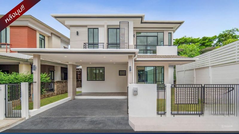 ขายบ้าน - บ้านมือสองตกแต่งใหม่ โครงการ ปริญสิริ กาญจนาภิเษก หลังมุม