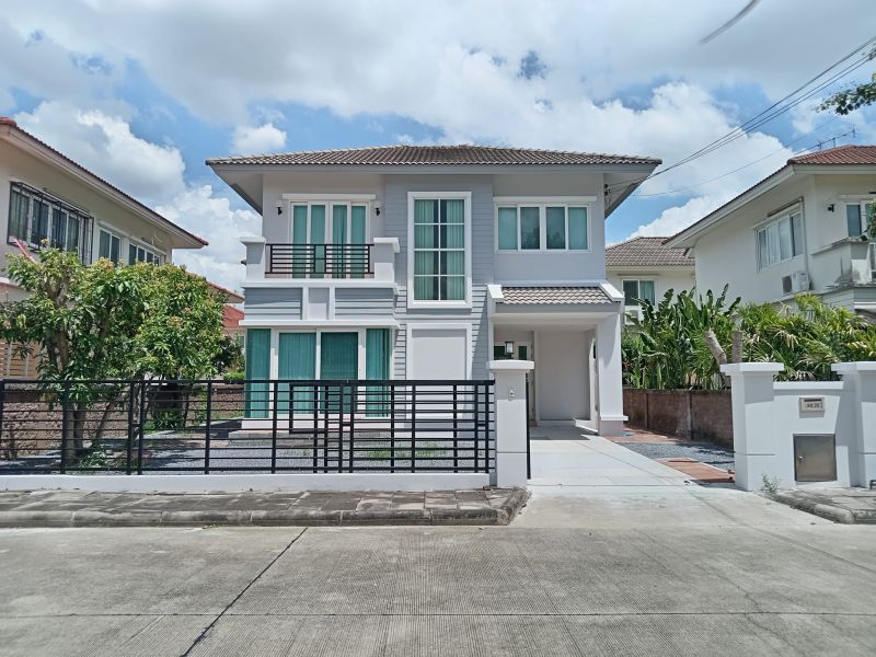 ขายบ้าน - คาซ่าวิลล์ ราชพฤกษ์-รัตนาธิเบศร์1 บ้านเดี่ยวมือสอง บ้านดีราคาถูก ได้มุมสวน หน้าบ้านไม่ติดใคร