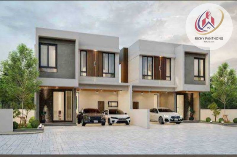 ขายทาวน์เฮาส์ - ขายบ้านแฝด สไตล์โมเดิร์น 2 ชั้น ในโครงการ The proud Life ต.นาป่า อ.เมือง จ.ชลบุรี L080083