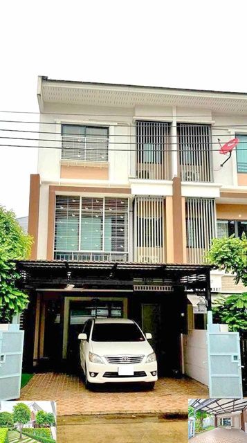 ให้เช่าทาวน์เฮาส์ - หันทิศใต้ แปลงมุม 33ตรว. MRT ศรีนุช 2 กม. อ่อนนุช30-38 ให้เช่าทาวน์เฮาส์ 3 ชั้น 175ตรม. ทำเลดี 4นอน 5น้ำ 3จอดรถ 5แอร์ ธัญญะ พาร์ค