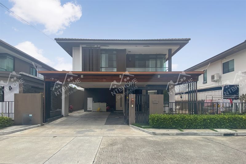 ขายบ้าน - มัณฑนา เลค วัชรพล (ถนนสุขาภิบาล 5) ต่อเติมครบ ติดถนนใหญ่ ใกล้ทางด่วน