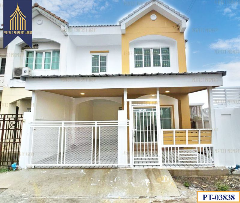 ขายทาวน์เฮาส์ - ขาย ทาวน์เฮ้าส์ บัวทองธานีพาร์ควิลล์ 8 จันทร์ทองเอี่ยม วัดไผ่เหลือง ตกแต่งพร้อมอยู่