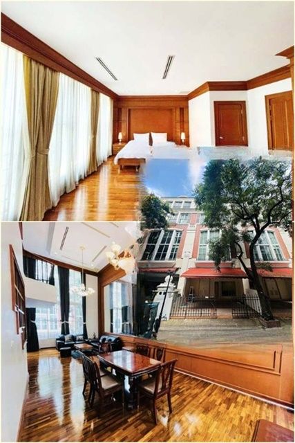 ให้เช่าทาวน์เฮาส์ - สุขุมวิท 55 เฟอร์นิเจอร์ครบ ให้เช่า คฤหาสน์ ทาวน์เฮาส์ 4-5ชั้น ดองกิ มอลล์ ทองหล่อ 0.5 กม. พร้อมอยู่ ราคา 4นอน 6น้ำ J-Avenue The Commons