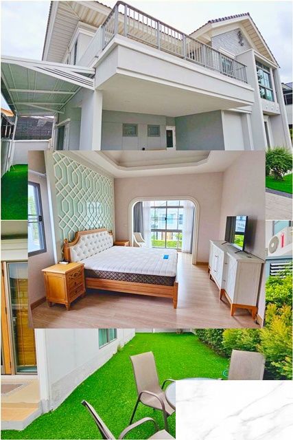 ให้เช่าบ้าน - โรบินสัน ลาดกระบัง 0.6 กม.7-11 0 200ม.Paseo 4นอน ให้เช่าคฤหาสน์หรู 2ชั้น บ้านหรู เพอร์เฟค สุขุมวิท 77 - สุวรรณภูมิ 75 ตร.วา. 220 ตร.ม