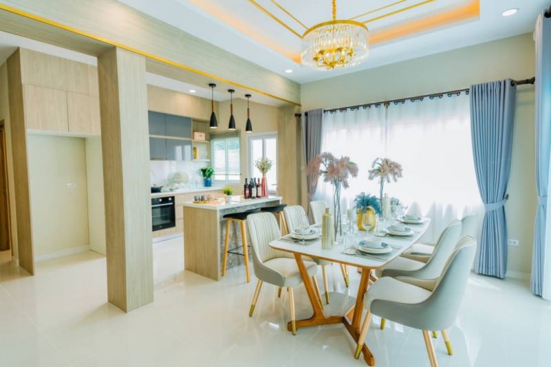 ขายบ้าน - ขายบ้านพูลวิลล่า 4 ห้องนอน 4 ห้องน้ำ บ้านดุสิตการ์เด้น 6, ใกล้หาดบ้านอำเภอเพียง 10 นาที, พัทยา สัตหี