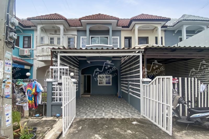 ขายทาวน์เฮาส์ - หมู่บ้านเอเชียโฮมทาวน์ 2 ไทรน้อย ถนนเมนโครงการ แต่งใหม่ ต่อเติมครบพร้อมอยู่
