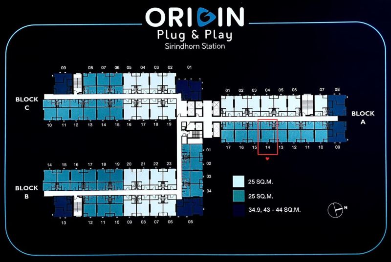 ขายคอนโด - การขายดาวน์คอนโด The origin Sirindhorn Station 273,000 บาท(ลดเหลือ 200,000 บาท)