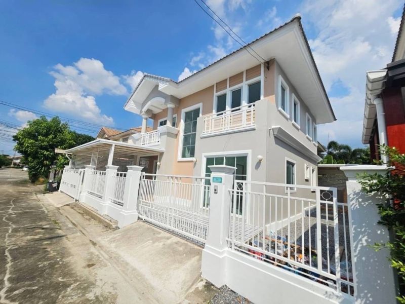 ขายบ้าน - ขายด่วน บ้านเดี่ยว 2 ชั้น หมู่บ้านพฤกษาวิลเลจ5 บางใหญ่ ใกล้ MRT สายสีม่วง เดินทางสะดวกเพียง 10 นาทีถึงสถานีคลองบางไผ่!