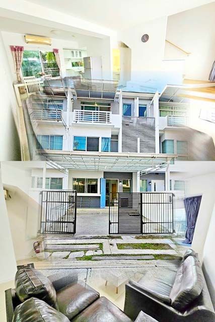 ให้เช่าทาวน์เฮาส์ - MRT ศรีบูรพา 1.2 กม จัดเต็มเฟอร์ 3 น้ำ 3 แอร์ กรุงเทพกรีฑา 1-9 ใจกลางเมือง ม.นิด้า 1.7 กม.ให้เช่า ทาวน์เฮาส์ 3 ชั้น 3 นอน