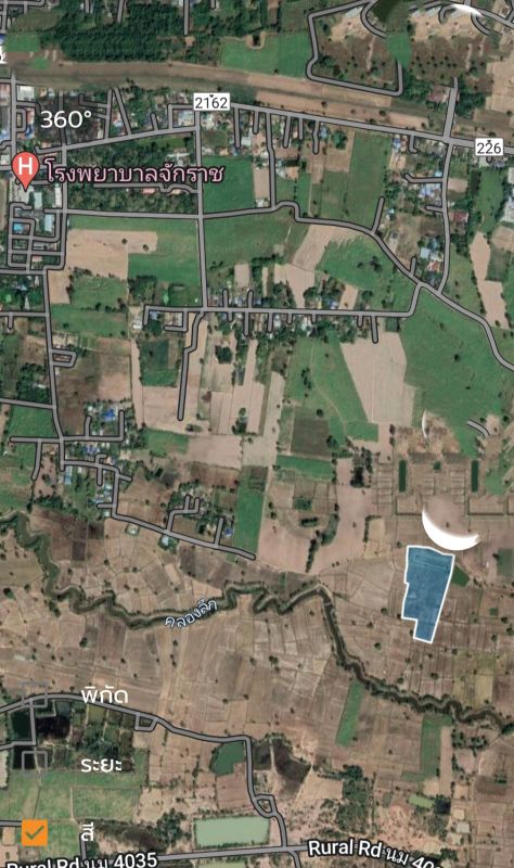 ขายที่ดิน - ขายที่นา บ้านหนองแมว อำเภอจักราช จังหวัดนครราชสีมา