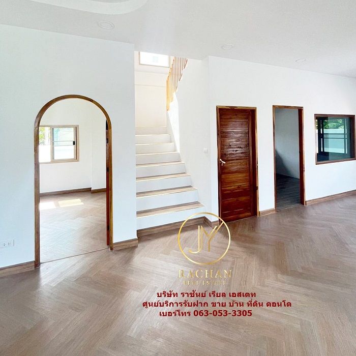 ขายบ้าน - ขายบ้านสร้างเองสไตล์มินิมอล เนื้อที่ 59.8 ตร.ว ม.รุ่งกานต์ 7 เลียบคลองเจ๊ก ถนนบางกรวย-ไทรน้อย บ้านใหม่ยังไม่เคยเข้าอยู่