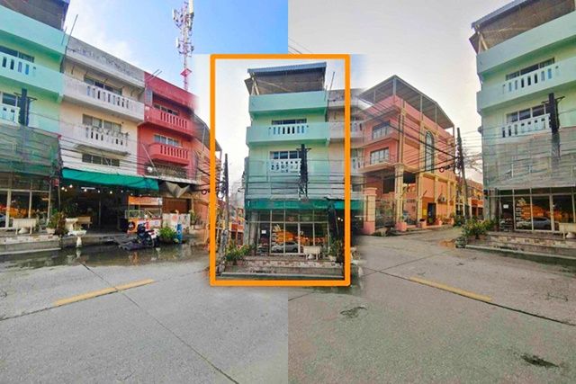 ให้เช่าอาคารพาณิชย์ / สำนักงาน - ติดถนน หัวมุม บิ๊กซี มาร์เก็ต ประชาอุทิศ 1 กม.อาคารพาณิชย์ 3 นอน 19ตร.วา.235 ตร.ม พระจอมเกล้าธนบุรี 2.8 กม.