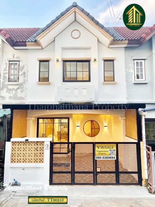 ขายทาวน์เฮาส์ - ขายทาวน์เฮ้าส์ 2 ชั้น หมู่บ้านเจ้าพระยา 8 นนทบุรี บ้านรีโนเวทใหม่ สวย พร้อมเข้าอยู่
