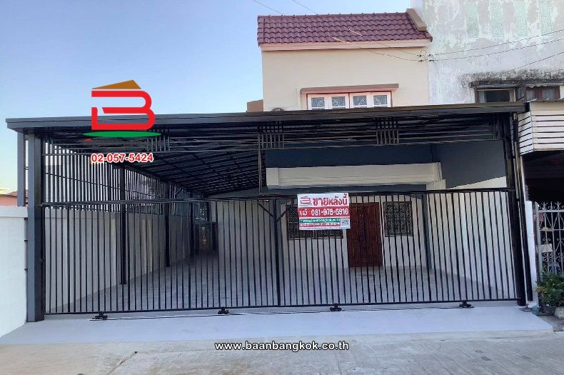 ขายทาวน์เฮาส์ - ทาวน์เฮาส์ หมู่บ้าน ลานมณี (ซอยสายไหม 55) เนื้อที่ 36 ตารางวา แขวงสายไหม เขตบางเขน กรุงเทพมหานคร