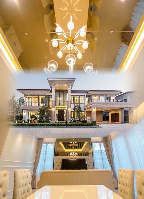 ให้เช่าบ้าน - กาญจนาภิเษก ลดครั้งที่4 คฤหาสน์สุดหรู รร.สารสาสน์วิเทศบางบอน3 1.5 กม. 4นอน หรูหรา ตระการตา 2ชั้น