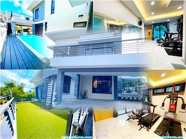 ให้เช่าบ้าน - ลดราคาครึ่ง จากแสนบาท ให้เช่าคฤหาสน์หรู PoolVilla แอร์9ตัว 4นอน ครัวฝรั่ง ครัวไทย ซาวน่า ให้เช่า 2ชั้น 121 ตารางวา 511 ตรม. 3+2คัน บางบอน3