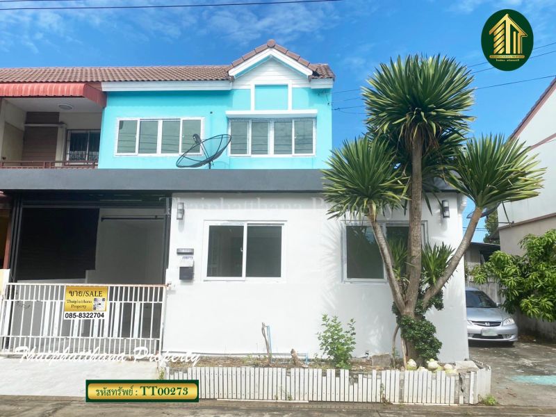 ขายทาวน์เฮาส์ - ทาวน์เฮ้าส์หลังริม กรีนการ์เด้นท์โฮม 8 (ฝั่งวัดธัญญะผล) ทำเลดี ใกล้รถไฟฟ้า