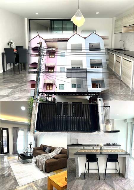 ให้เช่าทาวน์เฮาส์ - เอกมัย ทองหล่อ 400 ตร.ม.จัดเต็มเฟอร์ รร.นานาชาติ Bangkok Prep 650 ม.BTS พระโขนง ถูกที่สุดบิ๊กซี อ่อนนุช 1.2 กม.ทาวน์โฮม 4 ชั้น 5นอน1.4 กม.