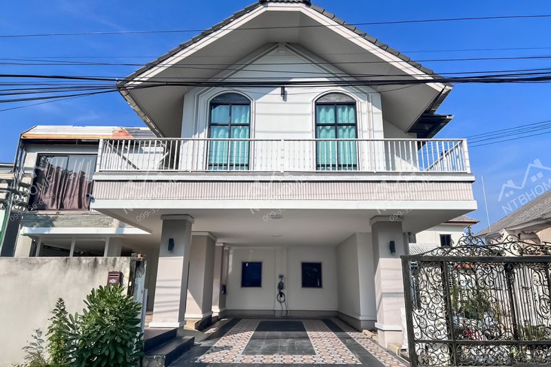 ขายบ้าน - หมู่บ้านโอเรียลเทลเฮ้าส์ บางบัวทอง 115 ตร.ว. ซอยโรงหมี่ ต่อเติมครบพร้อมอยู่ ทำเลดีถนนเมน