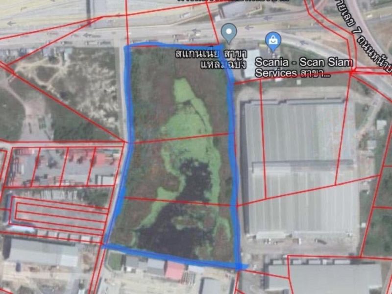 ขายที่ดิน - ขายที่ดินเปล่าติดสแกนเนีย สาขาแหลมฉบัง ศรีราชา (ด่านหนองขาม)