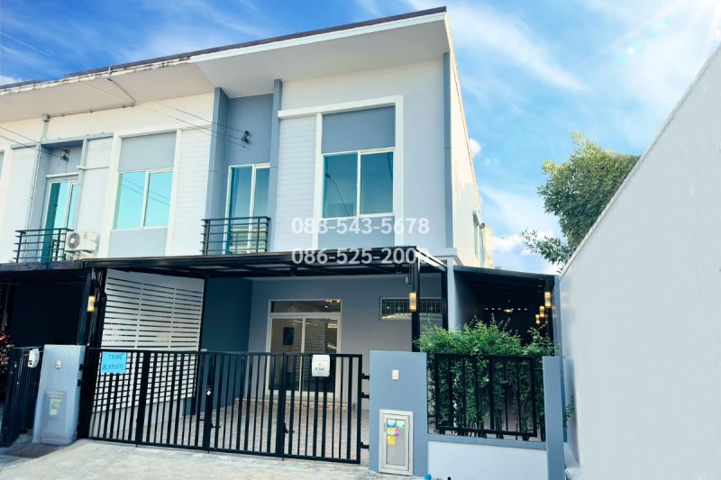 ขายทาวน์เฮาส์ - ทาวน์เฮ้าส์ 2 ชั้น หลังมุม พื้นที่กว้าง แต่งสวย พร้อมอยู่ หมู่บ้าน คาซ่า ซิตี้ วัชรพล เพิ่มสิน