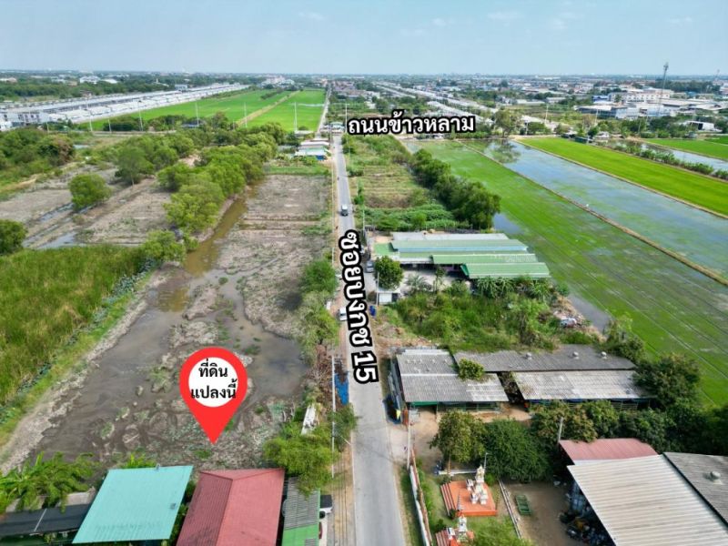 ขายที่ดิน - ขายทีดินรังสิตคลองสอง ซอยบงกช15 เนื้อที่ 100ตรว ติดร้านก๋วยเตี๋ยวเรือแม่เตือน ซื้อแปลงข้างๆเพิ่มได้
