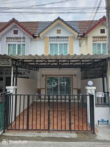 ขายทาวน์เฮาส์ - ขายทาวน์โฮม 2 ชั้น ขนาด 16.9ตรว มบ.ธัญวลัย เครือสหพัฒน์ แถมเฟอร์ พร้อมอยู่ ราคาถูก ศรีราชา ชลบุรี