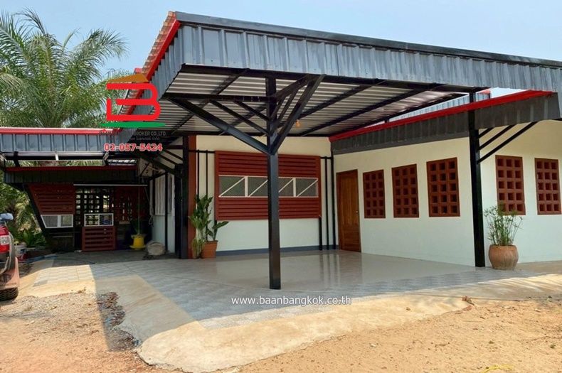 ขายที่ดิน - ที่ดินพร้อมบ้านเดี่ยว 1 ชั้น บ้านหนองตาด เนื้อที่ 14-3-79 ไร่ ถนนสุวรรณศร 33 ต.นาดี อ.นาดี จ.ปราจีนบุรี