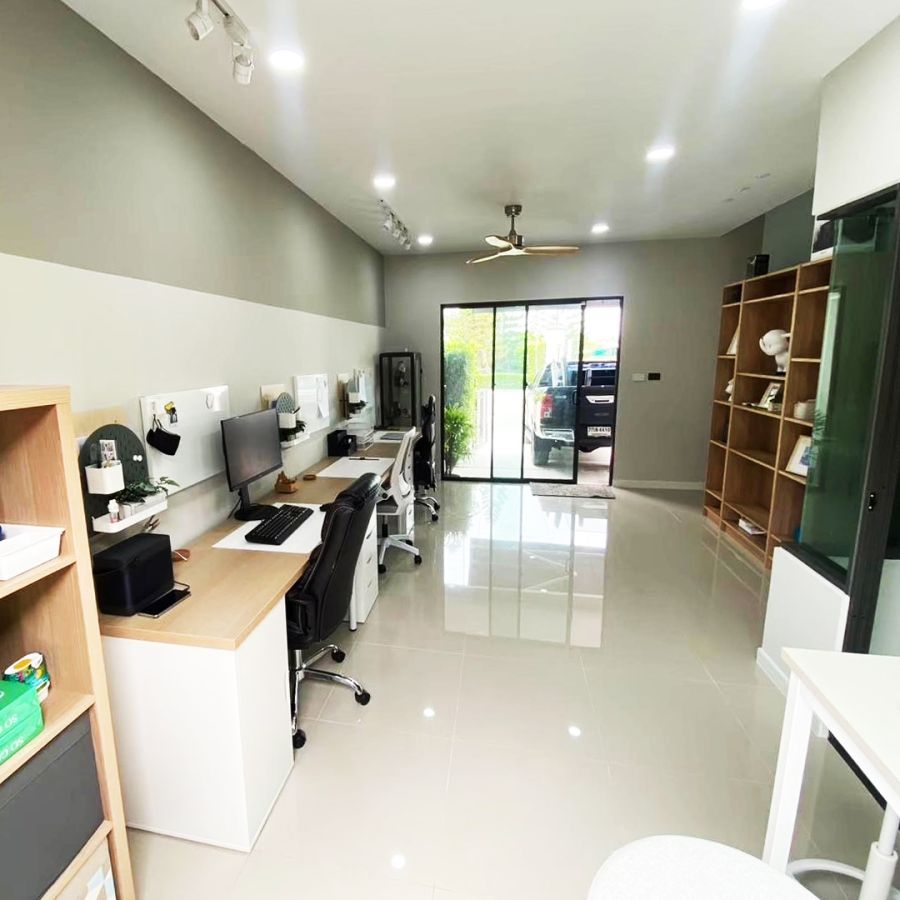 ขายทาวน์เฮาส์ - ขายทาวน์โฮม2หลังคู่ เนื้อที่รวม40.2ตรว. ม.โมดิวิลล่า ราชพฤกษ์-ติวานนท์ หน้าบ้านไม่ชนใคร