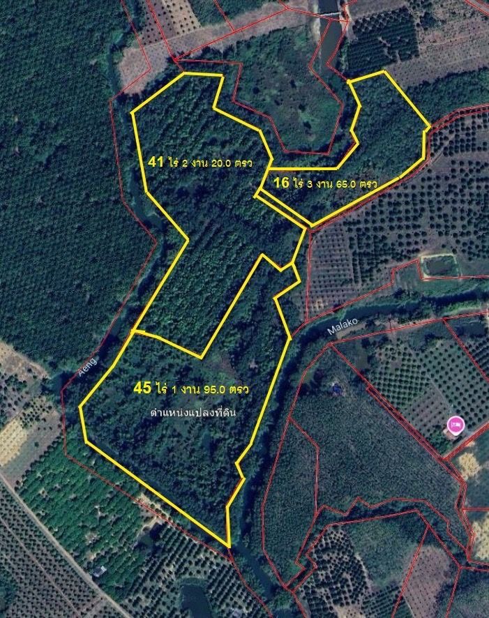 ขายที่ดิน - ขายที่ดินแปลงใหญ่ ที่ตั้ง: ต.บ่อพลอย อ.บ่อไร่ จ.ตราด ขนาด: 103 ไร่ 3 งาน 80 ตารางวา